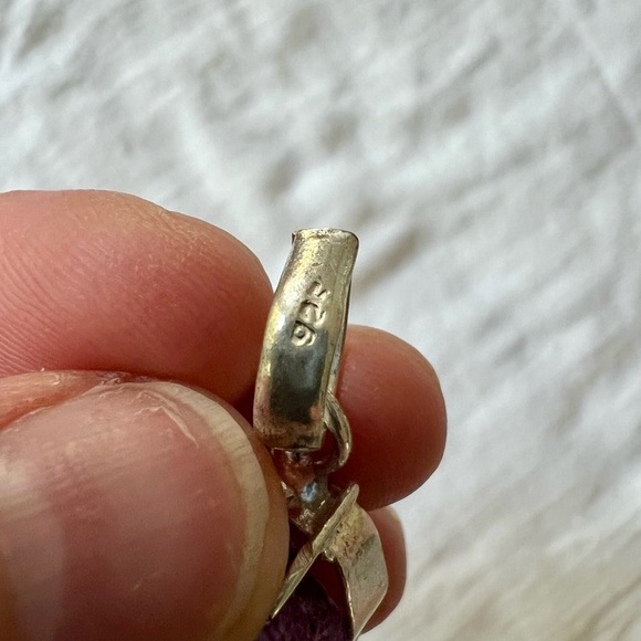 925 Triple Pink Micro Crystal Window Quartz Necklace Pendant - Picture 10 of 10